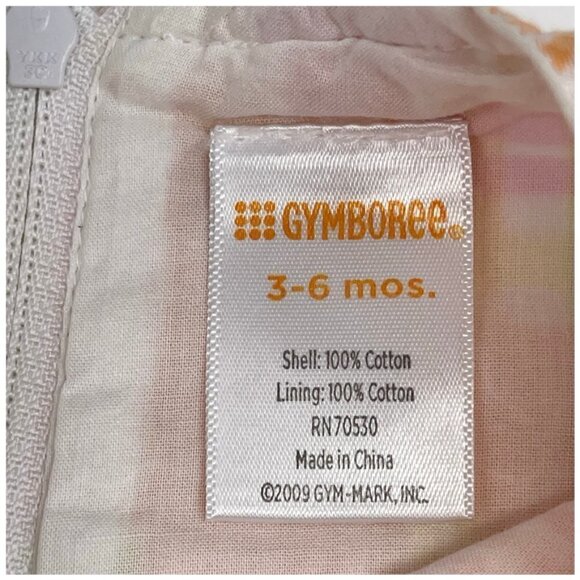 GYMBOREE Summer Dress Set Girl Size 3/6 Butterfly Plaid Patchwork Multicolor - Picture 5 of 11